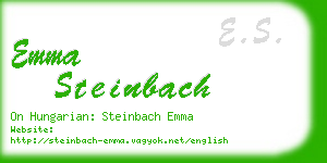 emma steinbach business card